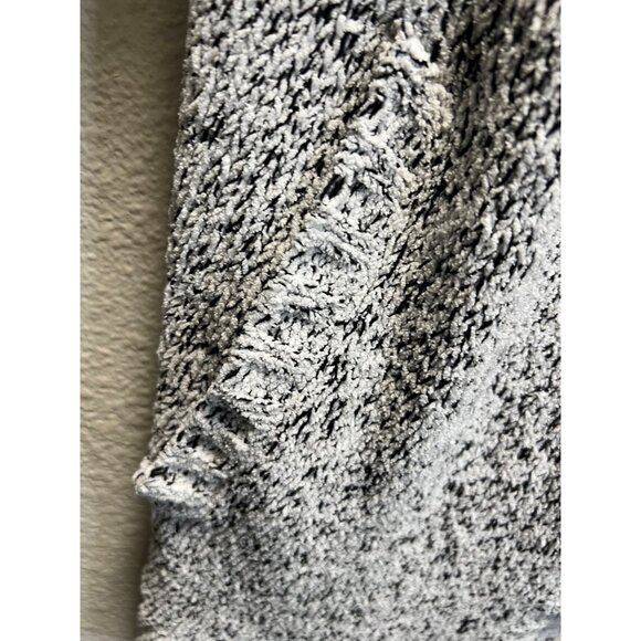 Eddie Bauer Womens 2XL Gray Black Marled Open Front Waterfall Cardigan Sweater S - Picture 5 of 6